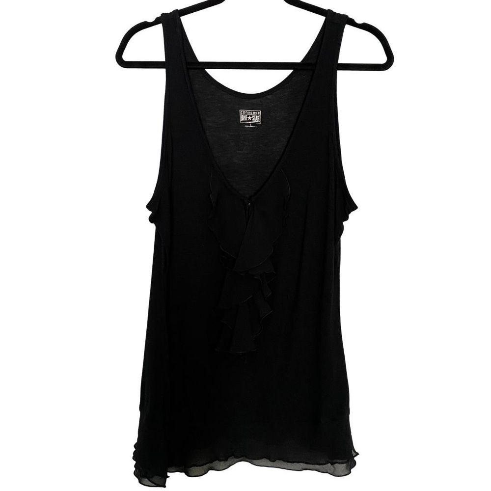 Converse Black Tank Large Dressy Ruffle